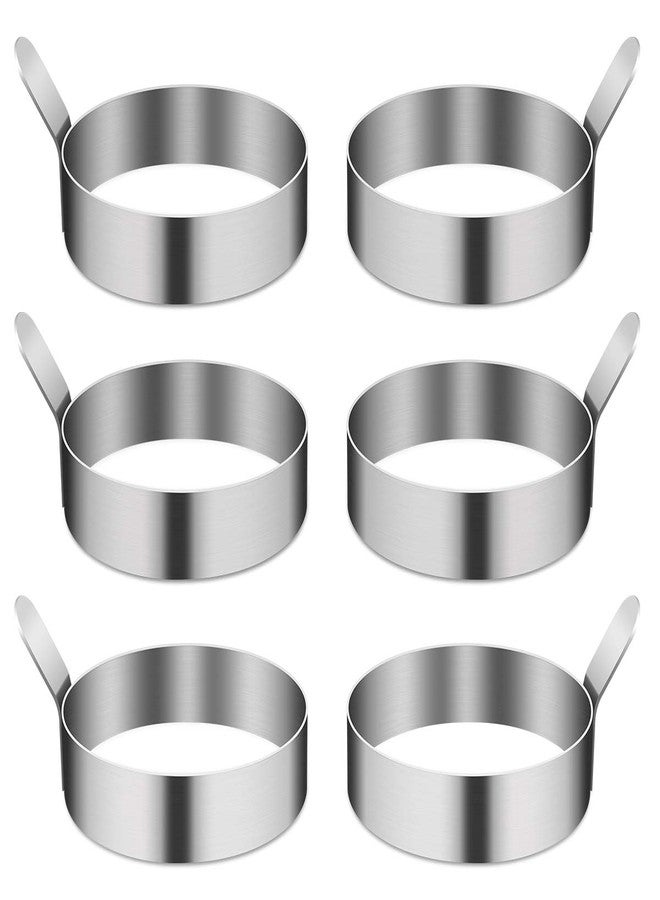 Aebitsry 4/6 Pack Egg Ring, 3 Inch Egg Cooking Ring Non Stick Stainless Steel Egg Rings for Frying Eggs Pancake Sandwich Cooking Beefsteak Griddle Kitchen Gadgets for Breakfast - Image 2